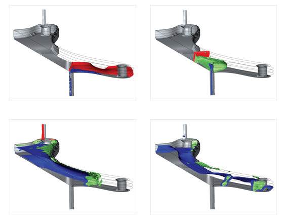 Continuum Blue, polymerization with COMSOL Multiphysics