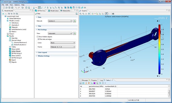 Designing a wrench Designing a wrench in COMSOL Multiphysics