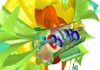Vibrationen und Lärm in einem Getriebe, CMS