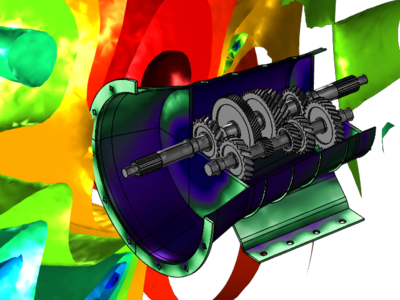 Vibrationen und Geräusche in einem Getriebe