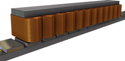 Linearmotor in 2D