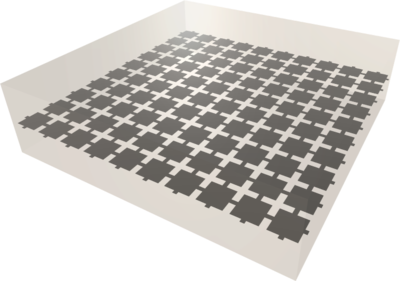 Idealer Absorber aus einem Graphen-Metamaterial