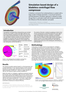 Simulation Based Design of a Bladeless Centrifugal Flow Compressor