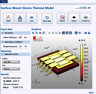 Thermal Characterization of an Electronic Device with a Custom App